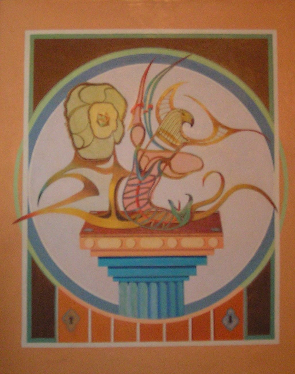 William Girometti, Omaggio a Pier Paolo Pasolini, 1980, olio su tela, cm. 65x80