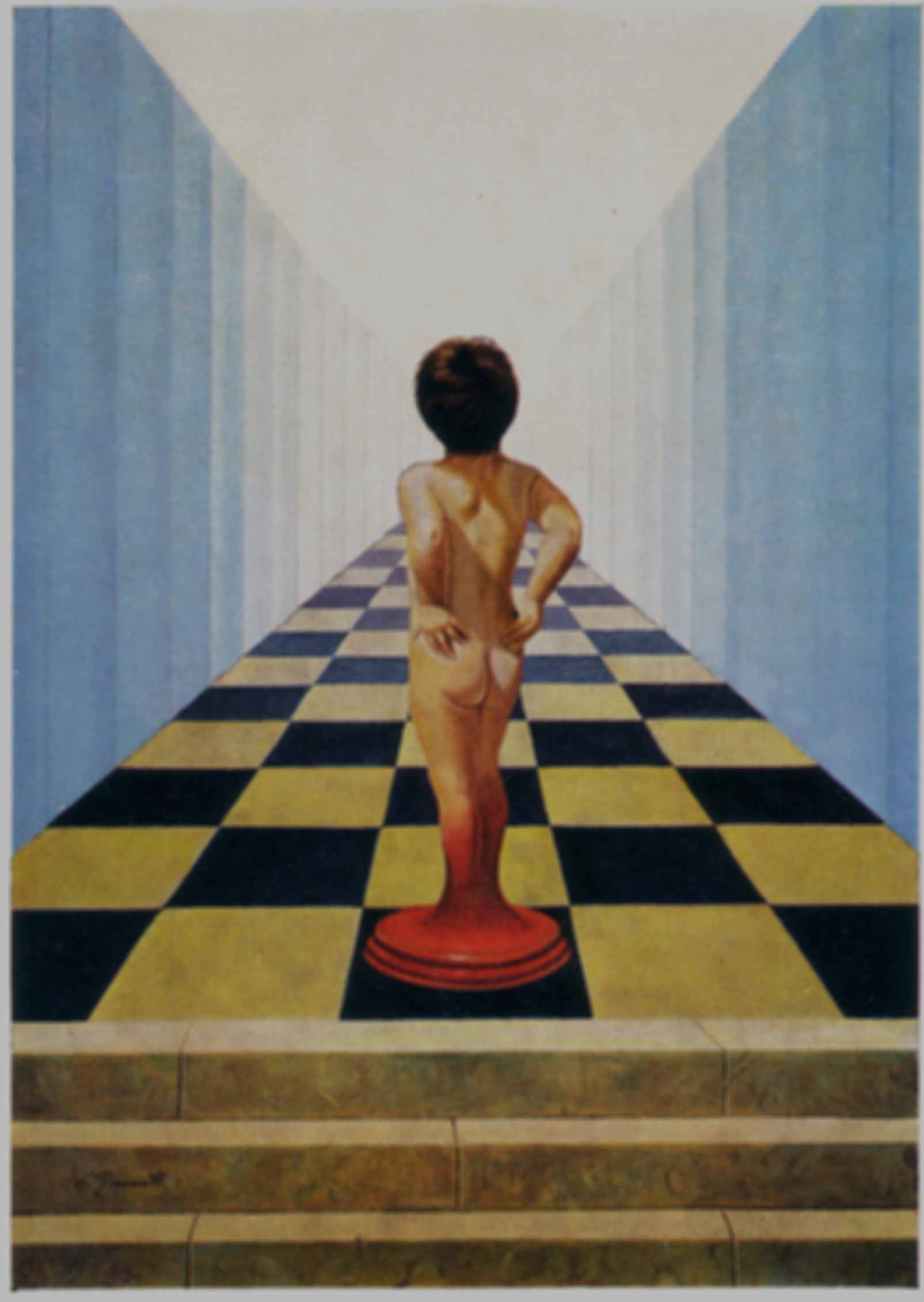William Girometti, Disamina della verità obiettiva, 1979, olio su tela, cm. 50x70
